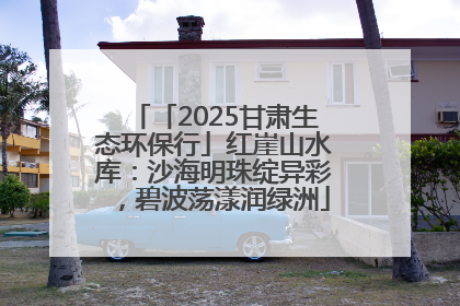 「2025甘肃生态环保行」红崖山水库：沙海明珠绽异彩，碧波荡漾润绿洲