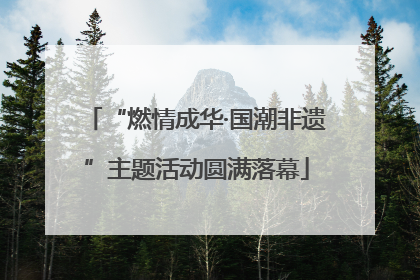 “燃情成华·国潮非遗”主题活动圆满落幕
