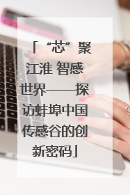 “芯”聚江淮 智感世界——探访蚌埠中国传感谷的创新密码