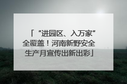 “进园区、入万家”全覆盖！河南新野安全生产月宣传出新出彩
