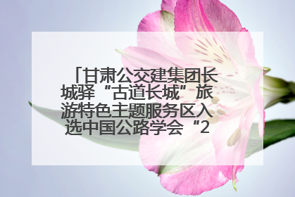 甘肃公交建集团长城驿“古道长城”旅游特色主题服务区入选中国公路学会“2025年度交通与旅游融合创新项目”