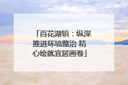 百花湖镇：纵深推进环境整治 精心绘就宜居画卷