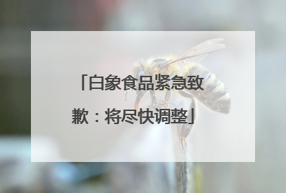 白象食品紧急致歉：将尽快调整