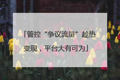 管控“争议流量”趁热变现，平台大有可为