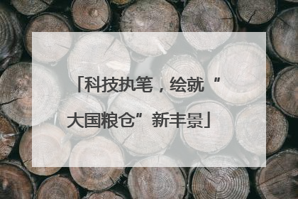 科技执笔，绘就“大国粮仓”新丰景