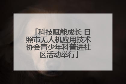 科技赋能成长 日照市无人机应用技术协会青少年科普进社区活动举行