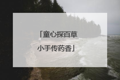 童心探百草 小手传药香