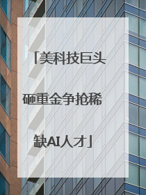 美科技巨头砸重金争抢稀缺AI人才
