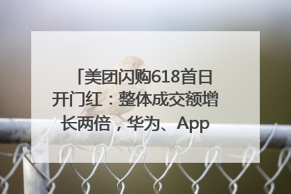 美团闪购618首日开门红：整体成交额增长两倍，华为、Apple、沃尔玛等近800个品牌翻倍增长