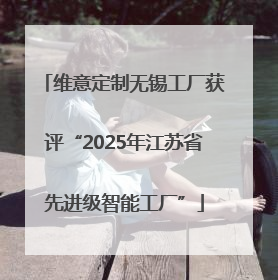 维意定制无锡工厂获评“2025年江苏省先进级智能工厂”