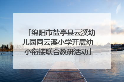 绵阳市盐亭县云溪幼儿园同云溪小学开展幼小衔接联合教研活动