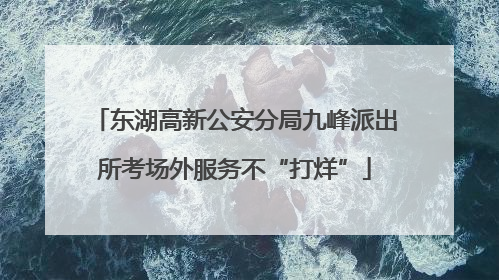 东湖高新公安分局九峰派出所考场外服务不“打烊”