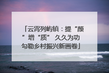 云霄列屿镇：提“颜”增“质” 久久为功勾勒乡村振兴新画卷