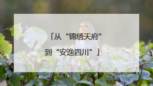 从“锦绣天府”到“安逸四川”
