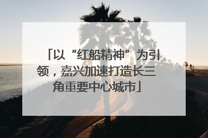 以“红船精神”为引领，嘉兴加速打造长三角重要中心城市