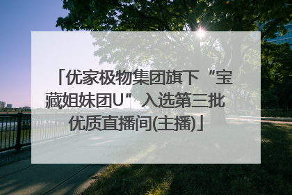 优家极物集团旗下“宝藏姐妹团U”入选第三批优质直播间(主播)