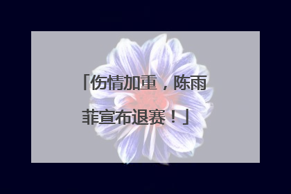 伤情加重，陈雨菲宣布退赛！