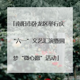 南阳市卧龙区举行庆“六一”文艺汇演暨圆梦“微心愿”活动