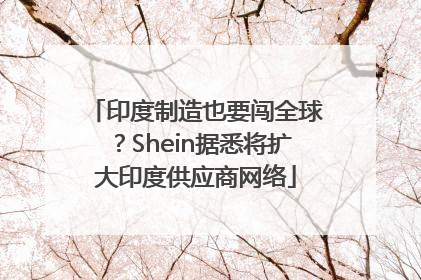 印度制造也要闯全球？Shein据悉将扩大印度供应商网络