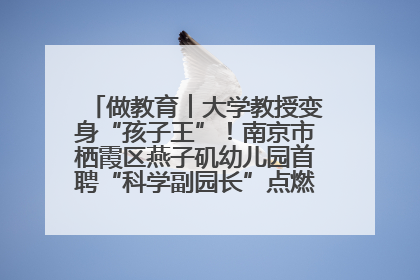 做教育︱大学教授变身“孩子王”！南京市栖霞区燕子矶幼儿园首聘“科学副园长”点燃萌娃科学梦