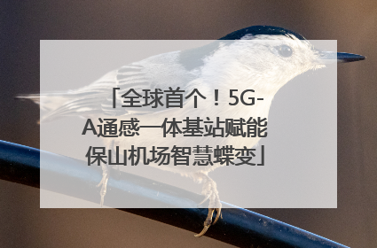 全球首个！5G-A通感一体基站赋能保山机场智慧蝶变