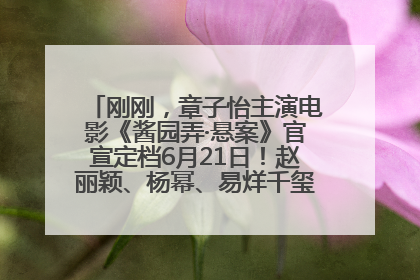 刚刚，章子怡主演电影《酱园弄·悬案》官宣定档6月21日！赵丽颖、杨幂、易烊千玺等角色海报曝光