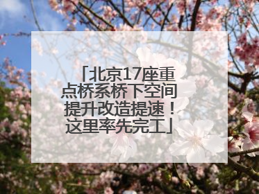 北京17座重点桥系桥下空间提升改造提速！这里率先完工