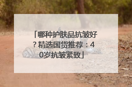 哪种护肤品抗皱好？精选国货推荐：40岁抗皱紧致