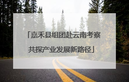 嘉禾县组团赴云南考察 共探产业发展新路径