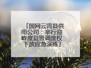 国网云霄县供电公司：举行迎峰度夏暨调度权下放应急演练