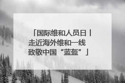 国际维和人员日丨走近海外维和一线 致敬中国“蓝盔”