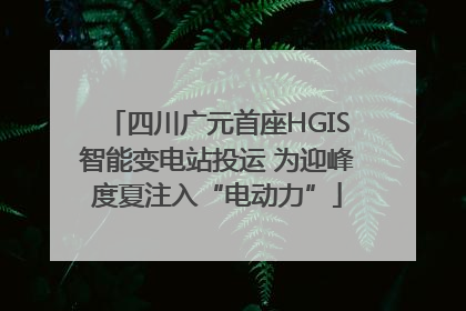 四川广元首座HGIS智能变电站投运 为迎峰度夏注入“电动力”