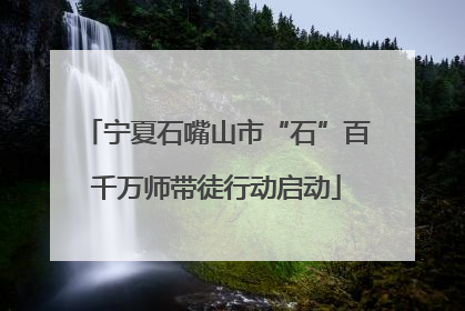 宁夏石嘴山市“石”百千万师带徒行动启动
