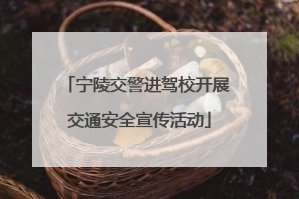 宁陵交警进驾校开展交通安全宣传活动