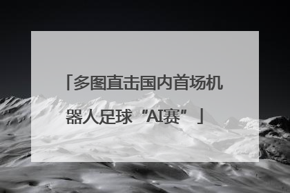 多图直击国内首场机器人足球“AI赛”
