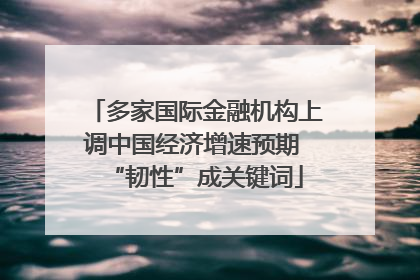 多家国际金融机构上调中国经济增速预期 “韧性”成关键词
