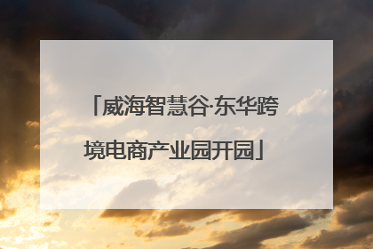 威海智慧谷·东华跨境电商产业园开园