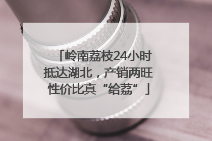岭南荔枝24小时抵达湖北，产销两旺性价比真“给荔”