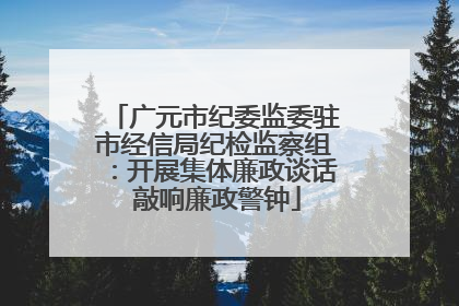 广元市纪委监委驻市经信局纪检监察组：开展集体廉政谈话 敲响廉政警钟