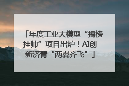 年度工业大模型“揭榜挂帅”项目出炉！AI创新济青“两翼齐飞”