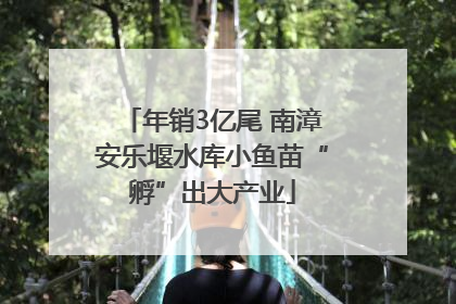 年销3亿尾 南漳安乐堰水库小鱼苗“孵”出大产业