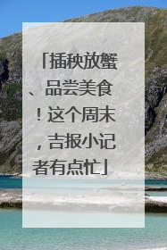 插秧放蟹、品尝美食！这个周末，吉报小记者有点忙
