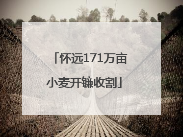 怀远171万亩小麦开镰收割