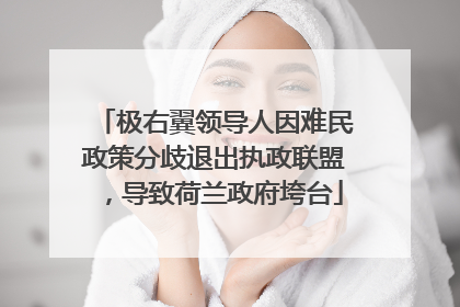 极右翼领导人因难民政策分歧退出执政联盟，导致荷兰政府垮台
