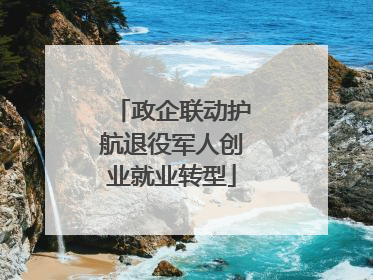政企联动护航退役军人创业就业转型