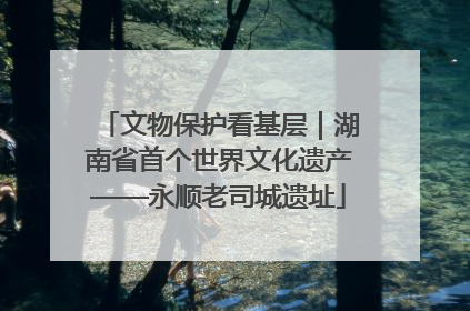 文物保护看基层｜湖南省首个世界文化遗产——永顺老司城遗址
