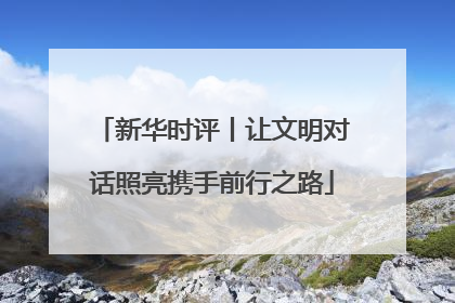 新华时评丨让文明对话照亮携手前行之路