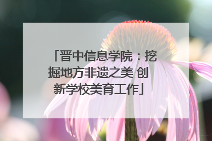 晋中信息学院：挖掘地方非遗之美 创新学校美育工作