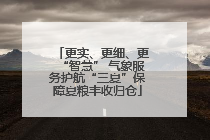 更实、更细、更“智慧” 气象服务护航“三夏”保障夏粮丰收归仓