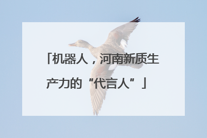 机器人，河南新质生产力的“代言人”